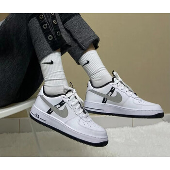 nike耐克airforce1lv8af1空军一号串标反光板鞋ct4683-100 ct4683-100