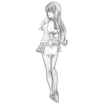 的养成方法霞之丘诗羽英梨梨加藤惠美少女动漫摆件 霞之丘诗羽站姿