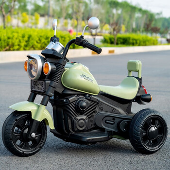 松鼠宝贝儿童电动摩托车三轮车男女孩宝宝电瓶车小孩可坐人充电遥控