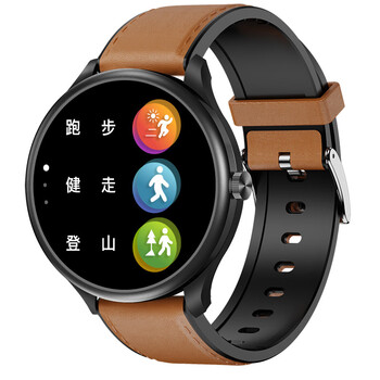 华为手机通用m10智能手表音乐蓝牙通话血糖心率血氧血压体温检测 黑机