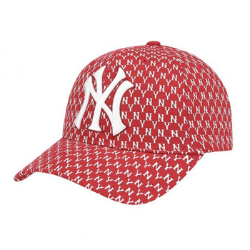 mlb棒球帽子韩国洋基队ny男女可调节情侣la鸭舌遮阳帽硬顶金标帽 老花