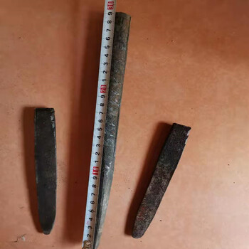 三磊 开石头工具劈石器楔子铁开石器开山尖凿破打石头加长楔片破桩 24