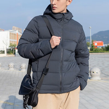 阿迪达斯（adidas）羽绒服男装2024冬季新款运动休闲保暖外套鸭绒连帽短款夹克JG5940 IK3174 高充绒量保暖款 L 180/100A