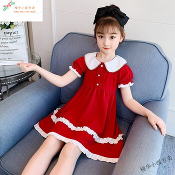 小裙子女童小公主裙连衣裙女装夏天9-12岁中大童女孩小学生儿童衣服