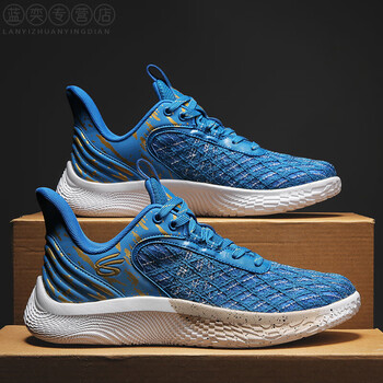 库里9代篮球鞋纯原芝麻街联名透气学生儿童curry9低帮实战蓝球鞋 8115