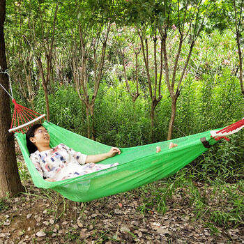路特仕 网红吊床户外防侧翻单双人透气清凉睡网床栓树摇床阳台吊网床