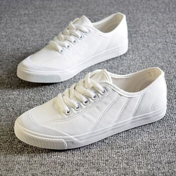 鞋子秋季休闲鞋精神社会小伙豆豆鞋男小白鞋布鞋271白色40