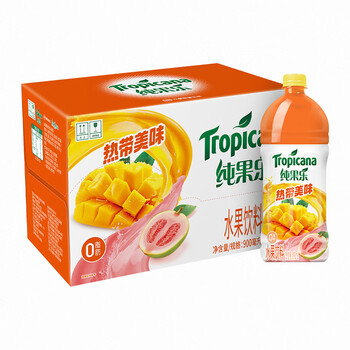 百事可乐 纯果乐 热带美味 水果饮料整箱装 900ml*12瓶