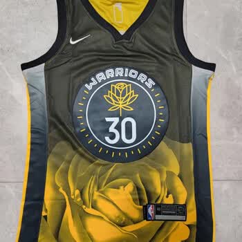 自菅23赛季勇士队篮球服30号球衣11汤普森3号普尔城市限定版刺绣i30号