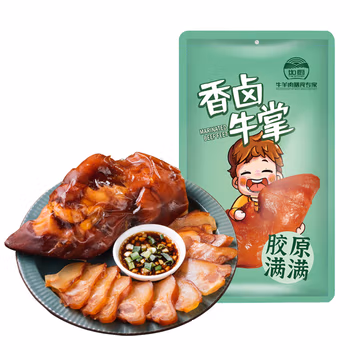 如厨香卤牛肉香卤牛掌熟食开袋即食可做凉菜食用 480g*1袋