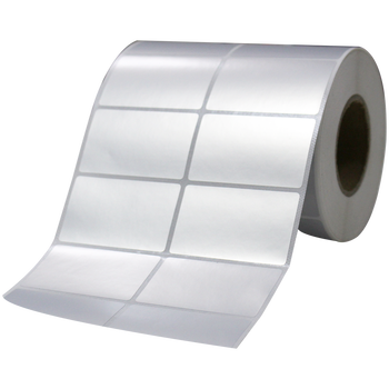 礼香哑银纸pet不干胶条码纸80*50 60 50 40 标签纸空白手写打印纸亚银