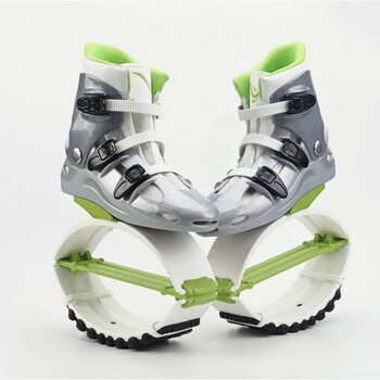 弹跳鞋儿童成人弹跳鞋燃跳鞋健身跳操弹力鞋回弹鞋跳跳鞋弹跳鞋运动绿