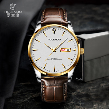 罗兰度(rolendo) 罗兰度手表机械表全自动时尚防水南非真钻