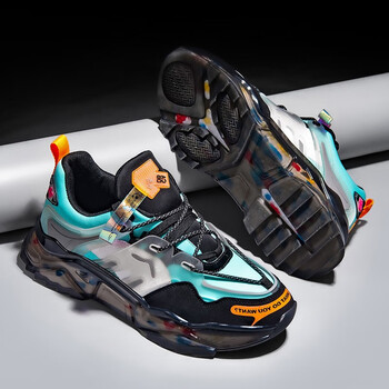 威普驰老爹鞋潮牌新款鞋子男鞋潮流广椰子国潮运动篮球鞋黑月39运动鞋