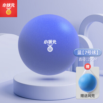 小状元静音篮球儿童足球静音球室内无声拍拍弹力篮球小皮球玩具生日礼物 静音升级【蓝色7号】直径25CM