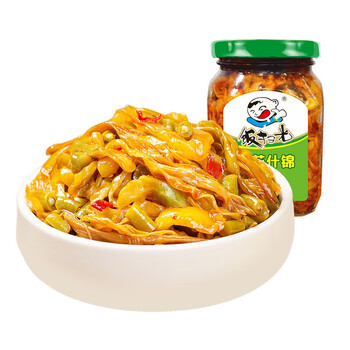 饭扫光鲜脆榨菜丝350g下饭菜萝卜干香辣酱菜榨菜开味腌菜咸菜拌饭拌面