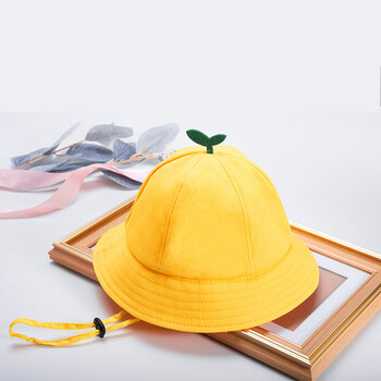 北京小学生小黄帽 日系儿童小黄帽幼儿园帽定制logo丸子帽渔夫帽遮阳