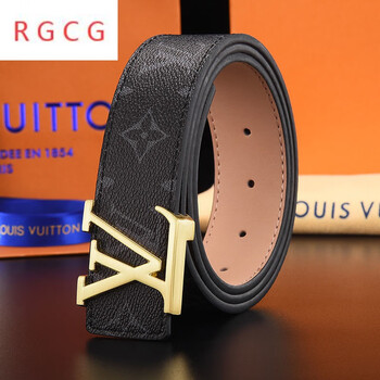 6965适用于爱馬·仕酷奇皮带l v牛皮带头层头层牛皮腰带男字母