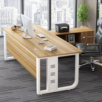 居筑老板桌总裁桌简约现代大班台办公桌子单人主管经理办公室桌椅组合