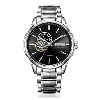 格诺gnoth手表男士手表自动机械表商务时尚镂空防水男表黑