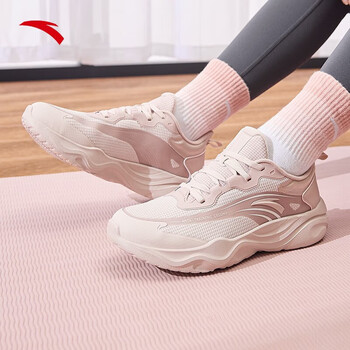 安踏anta女鞋轻便跑鞋子女2023夏季新款软底减震休闲运动鞋健身跳绳鞋