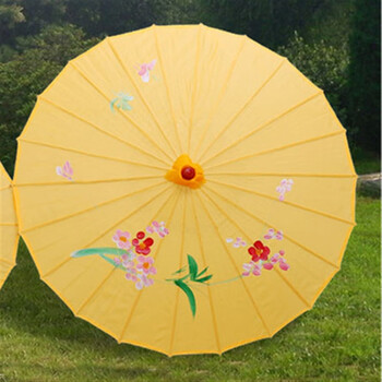 水竹花伞傣族绸布演出旗袍走秀伞儿童复古典滇南映少舞蹈伞轻道具装饰