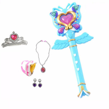 小魔仙玩具巴拉巴拉女孩芭芭拉魔仙仙女魔法棒myfs蓝色炫动魔法棒套装