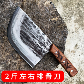 手工锻打砍牛骨剁骨刀砍骨头专用刀屠夫杀猪坎大骨头业斩骨刀黑色60