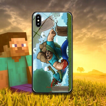 mc我的世界网游周边手机壳适用华为荣耀苹果vivo小米minecraft软壳