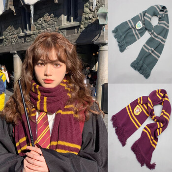 哈利波特围脖 哈利波特围巾日本环球影城格兰芬多斯莱特林联名帽子