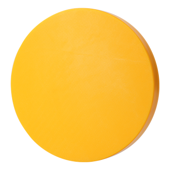 巴輪贝BALUNBEI菜板塑料加厚家用PE圆形菜板厨房粘板案板寿司板 黄色 直径35*高5CM