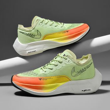 乔丹马拉松二代zoomfly3破2跑步鞋男碳板体考比赛竞速 浅绿【科技碳板