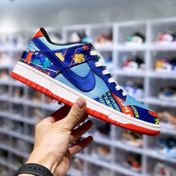 纯原版dunklowfirecrackercny蓝红鞭炮双层刮刮乐情侣板鞋dd847744636