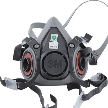 3m 6200 防毒面具 双滤毒罐半面罩呼吸器 1个/包  7天 6200半面具(不