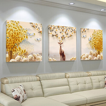家里装饰品装上墙上的客厅装饰画现代简约北欧风格沙发背景墙壁画挂画