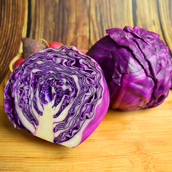 恬女神  紫甘蓝新鲜蔬菜紫甘蓝1000g紫包菜紫色球生菜蔬菜沙拉食材