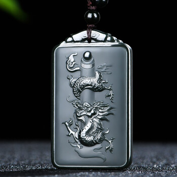 夏痕高端520礼物送男女友 新疆和田玉飞龙在天玉吊坠 男女士款玉刻字