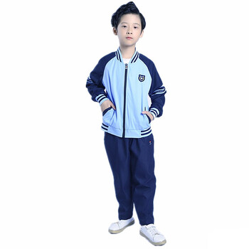 南宁市新希望校服中小学生春秋季校服秋冬装新希望套装蓝色外套 t