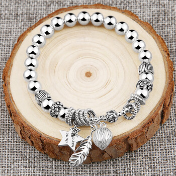 珠宝首饰>时尚饰品>手链/脚链>lennik>lennik手链女足银个性复古转运