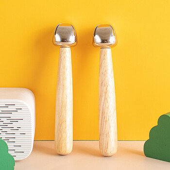 柏潮奥尔夫打击乐器橡木手摇铃21摇铃13棒铃雪花铃幼儿串铃儿童环保铃