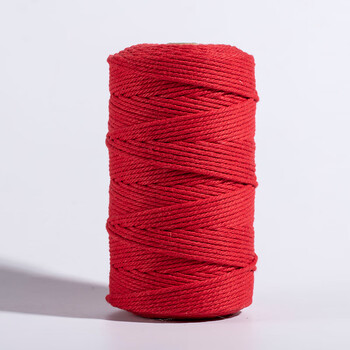 棉线绳彩色棉线绳3mm手工挂毯diy材料绳子编织绳子捆绑带粗线柔软白棉