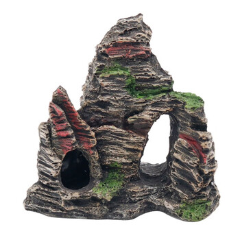 绿伴 鱼缸假山石造景装饰套餐鱼虾躲避屋布景石头金鱼缸大鱼缸水族箱