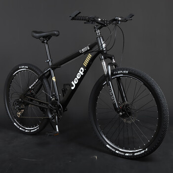 山地自行车男女式越野变速成年学生单车轻便青少年赛车黑色24英寸24速
