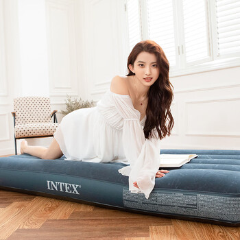 INTEX 64731单人线拉技术充气床垫 家居露营外家用午休折叠床