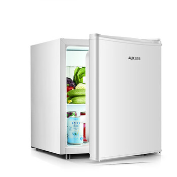 aux奥克斯50升单冷藏家用小冰箱小型电冰箱单门式冷藏宿舍静音珍珠白