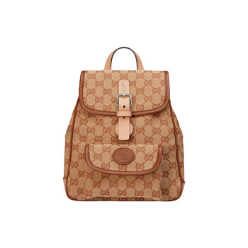 古驰(gucci)女士gg supreme印花磁扣帆布儿童双肩包630818gy5in
