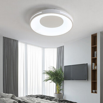 冠华照明(ganva)卧室灯主卧灯北欧简约现代智能家居大气圆形轻薄极简