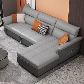 科技布沙发床折叠两用可伸缩坐卧小户型客厅家用收纳转角贵妃沙发