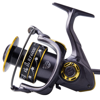 瑞风纺车轮斜口全金属头渔线轮 海竿轮鱼线轮海杆远投轮 狼王瑞风渔轮