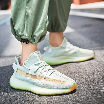 男鞋满天星飞织反光运动休闲鞋男女童同款 海盐纯原版本 43运动鞋码